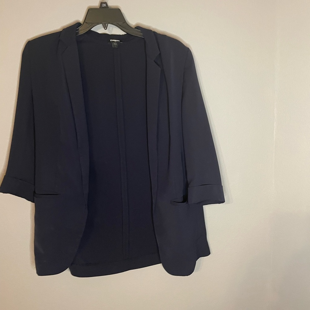 Express Cropped Sleeve Blazer